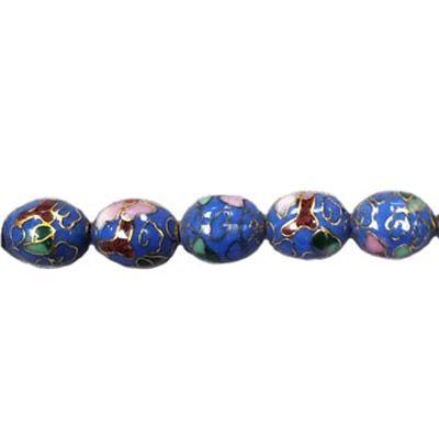 CLOISONNE RICE 09X11MM LIGHT BLUE